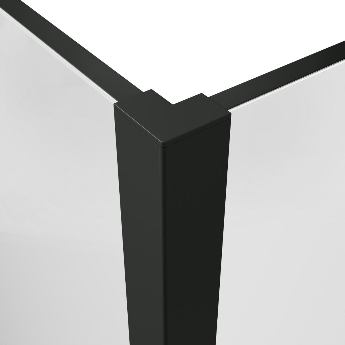 Scudo Corner Post - Black - MINCORNERPOSTBLK - TAP 'N' SHOWER