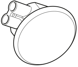 Rada Pulse 125 Single Urinal White Ceiling Infra - Red Sensor - 2.1.093.90.2 - TAP 'N' SHOWER