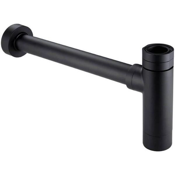 Methven 1 1/4″ Bottle Trap with Wall Extension - Black - VSN625BK - TAP 'N' SHOWER