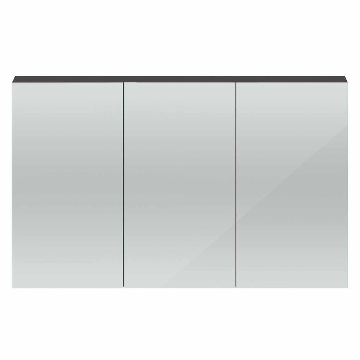 Hudson Reed Quartet Wall Mounted 3 Door Mirrored Cabinet 1350mm Wide -