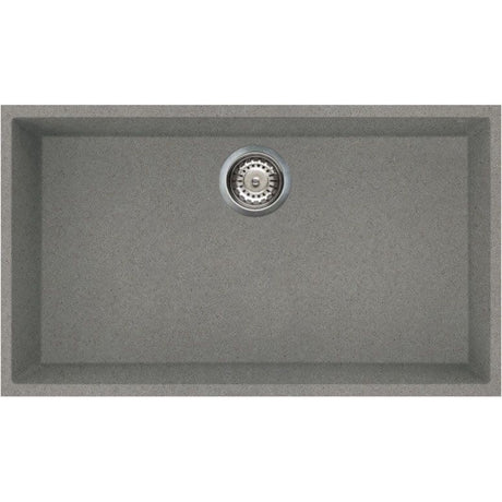 Reginox Quadra 130 Elleci 1 Bowl Granite Kitchen Sink - Titanium - QUADRA 130 TT - TAP 'N' SHOWER