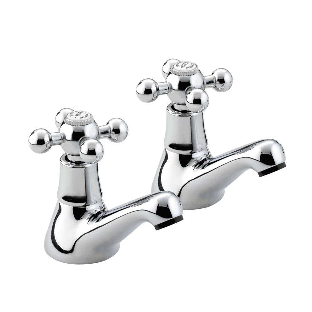 Bristan Regency Traditional Basin Taps - Chrome Plated - R 1/2 C - TAP 'N' SHOWER