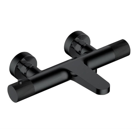 RAK Amalfi Wall Mounted Exposed Thermostatic Bath Shower Mixer - Matt Black - RAKAMA3009B - TAP 'N' SHOWER