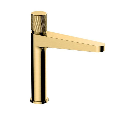RAK Amalfi Mid Height Basin Mixer - Brushed Gold - RAKAMA3016G - TAP 'N' SHOWER