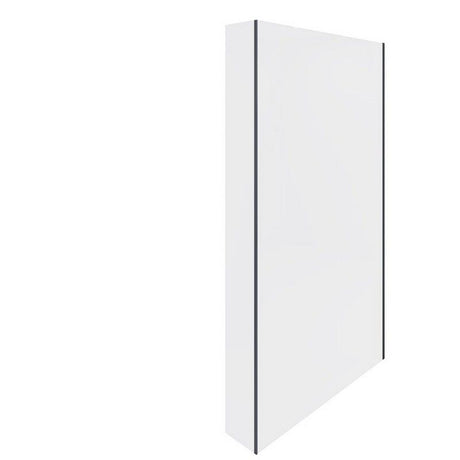 RAK - Feeling Fixed Return Glass Deflector Panel 2000mm x 250mm - Black - RAKFRP504 - TAP 'N' SHOWER