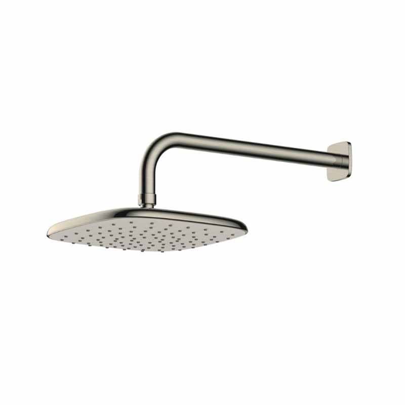 Rak Petit Square Wall Mounted Rain Shower Head - Brushed Nickel - RAKITA1017N - TAP 'N' SHOWER