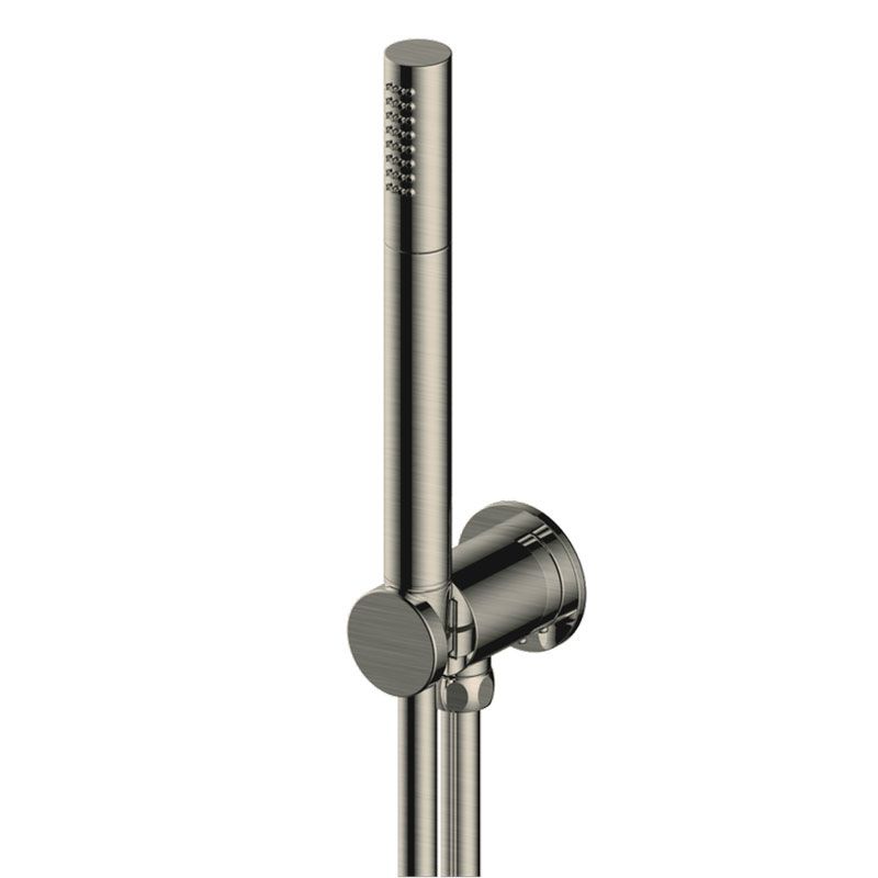 RAK Single Function Shower Kit Including Integral Wall Outlet - Brushed Nickel - RAKITA4005N - TAP 'N' SHOWER