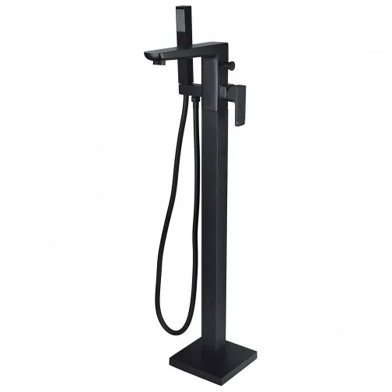 RAK Moon Floorstanding Bath Shower Mixer - Black - RAKMOO3014B - TAP 'N' SHOWER