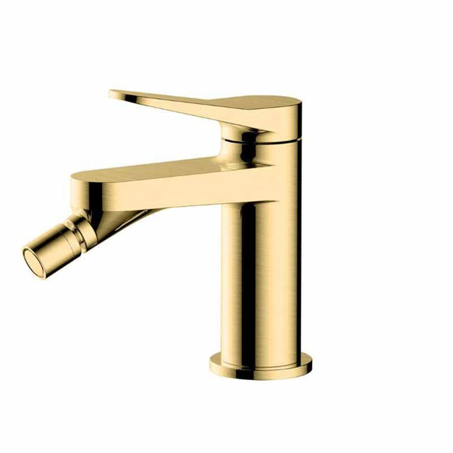RAK Petit Round Bidet Mixer - Brushed Gold - RAKPER3006G - TAP 'N' SHOWER