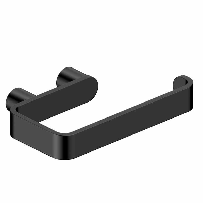 Rak Petit Round Toilet Roll Holder - Matt Black - RAKPER9901 - 2B - TAP 'N' SHOWER