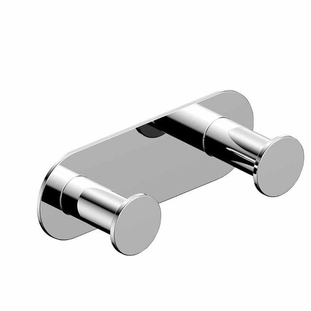 Rak Petit Round Double Robe Hook - Chrome - RAKPER9909 - 2C - TAP 'N' SHOWER