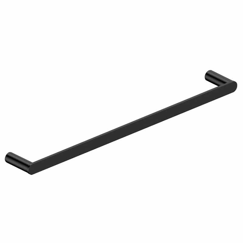 Rak Petit Round Towel Bar 450mm - Matt Black - RAKPER9910 - 45B - TAP 'N' SHOWER