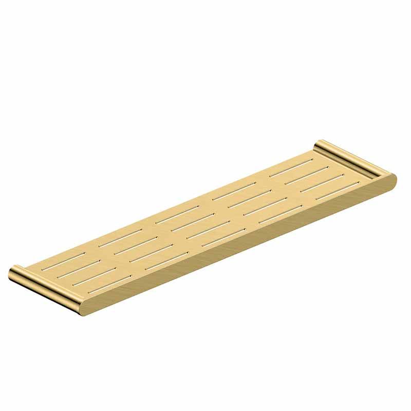 Rak Petit Round Bathroom Shelf - Brushed Gold - RAKPER9913G - TAP 'N' SHOWER