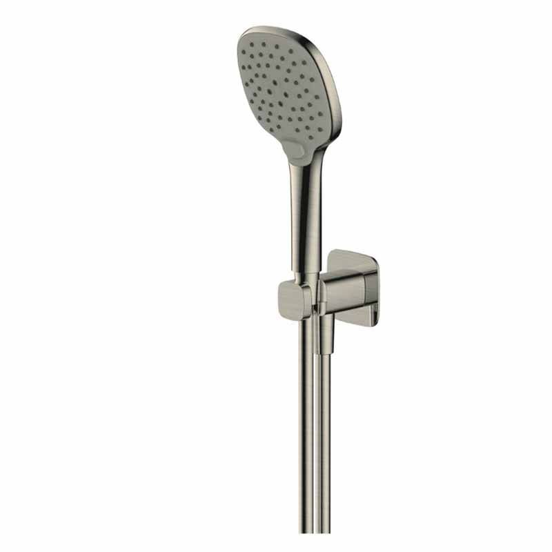 Rak Petit Square Wall Mounted Shower - Brushed Nickel - RAKPES4005N - TAP 'N' SHOWER