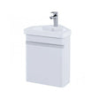RAK Resort Wall Hung Corner Vanity Unit 450mm - Matt White - RAKRSTWBC45600 - TAP 'N' SHOWER