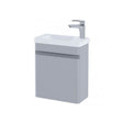 RAK Resort Wall Hung Cloakroom Vanity Unit 450mm - Matt Stone - RAKRSTWBU45601 - TAP 'N' SHOWER
