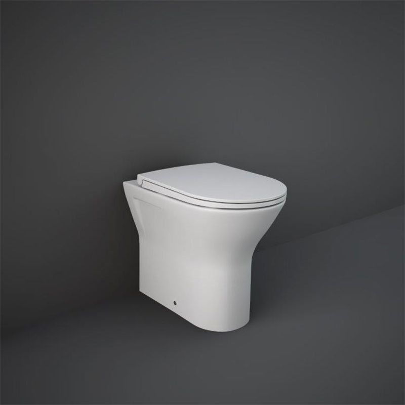RAK Feeling Rimless Back to Wall Pan - Matt White - RST19500A - TAP 'N' SHOWER