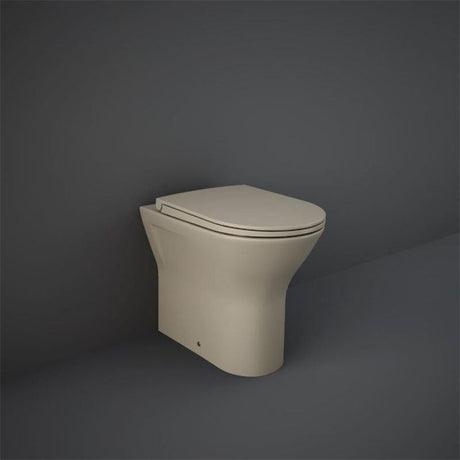 RAK Feeling Rimless Back to Wall Pan - Matt Cappuccino - RST19514A - TAP 'N' SHOWER