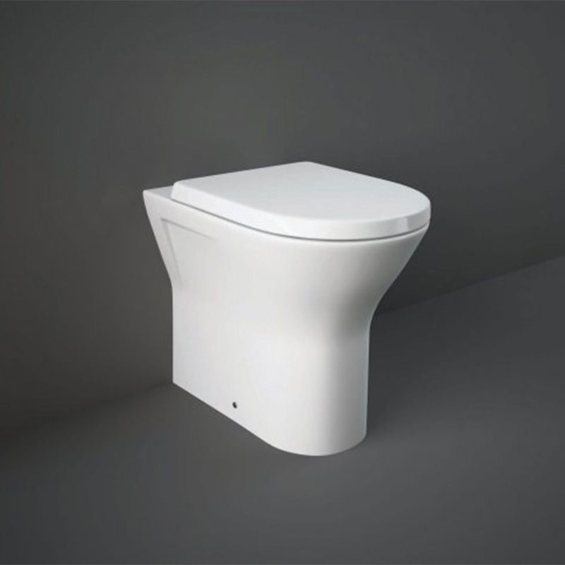 RAK Resort Extended Height Back to Wall Toilet Pan - White - RST450BTWPAN - TAP 'N' SHOWER