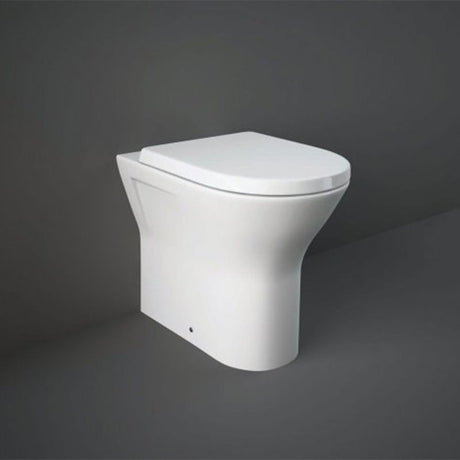 RAK Resort Extended Height Back to Wall Toilet Pan - White - RST450BTWPAN - TAP 'N' SHOWER