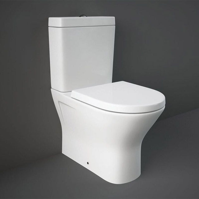 RAK Resort Mini Close Coupled Fully Back to Wall Toilet Pan - White - RSTBTWPAN - MI - TAP 'N' SHOWER
