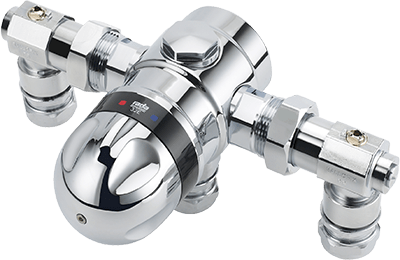 Rada 32E Surface Mounted Chrome Thermostatic Mixing Valve - 1.1812.001 - TAP 'N' SHOWER
