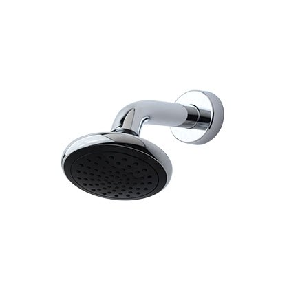 Rada SH1 UK Chrome/Black Fixed Shower Head - 72966 - CP - TAP 'N' SHOWER