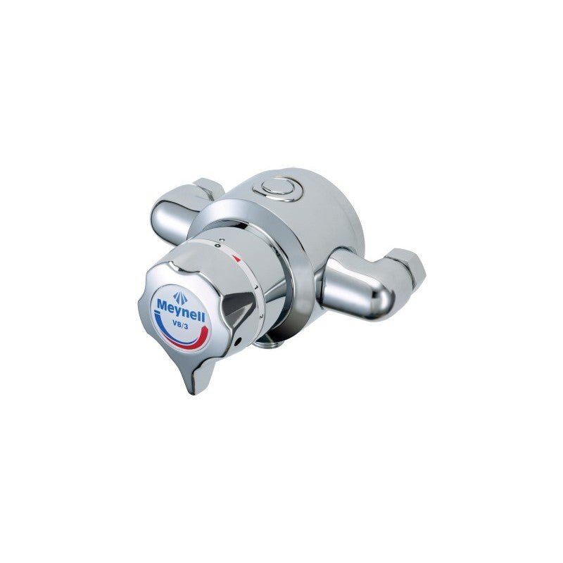 Rada Meynell V8/3 Chrome Single Sequential Thermostatic Mixing Valve - PESM0563P - TAP 'N' SHOWER