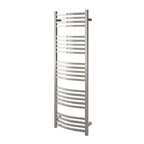 Radox Quebis 700mm H chrome curved designer heated towel rail modern bathroom accessory