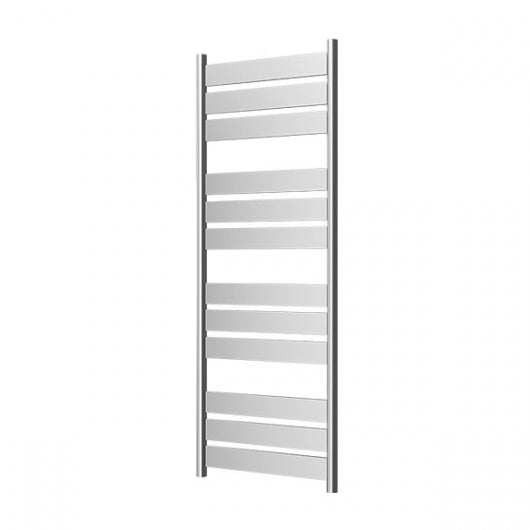 Radox Apollo 1400mm H x 500mm W chrome designer heated towel rail with contemporary sleek bars