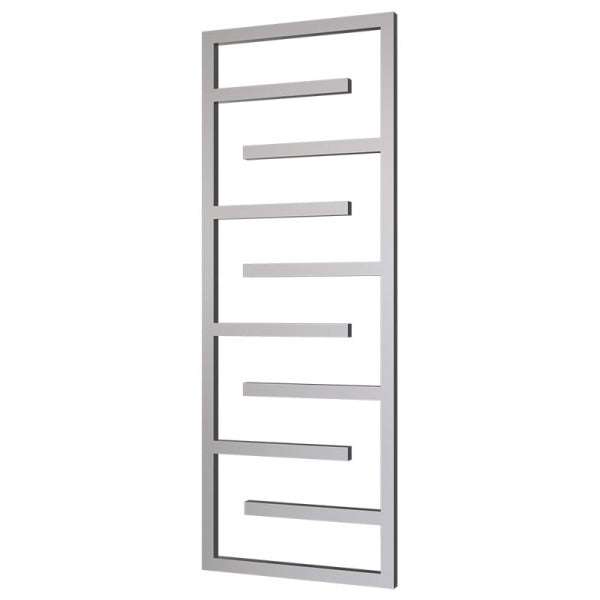 Radox Aztec 1615mm H chrome heated towel rail with modern geometric design