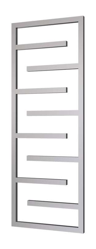 Radox Aztec 1615mm H stainless steel designer heated towel rail with modern geometric design