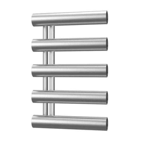 Radox Cannon 800mm H stainless steel designer heated towel rail with horizontal bars