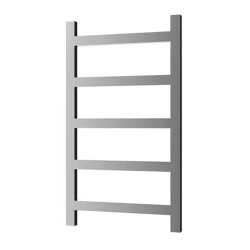 Radox Eros 875mm H black designer heated towel rail with modern horizontal bars