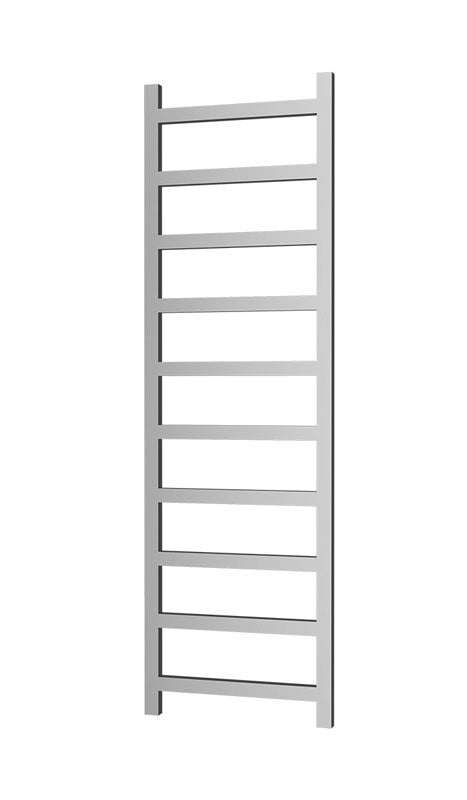 Radox Eros 1750mm H matt black designer heated towel rail with contemporary vertical ladder design
