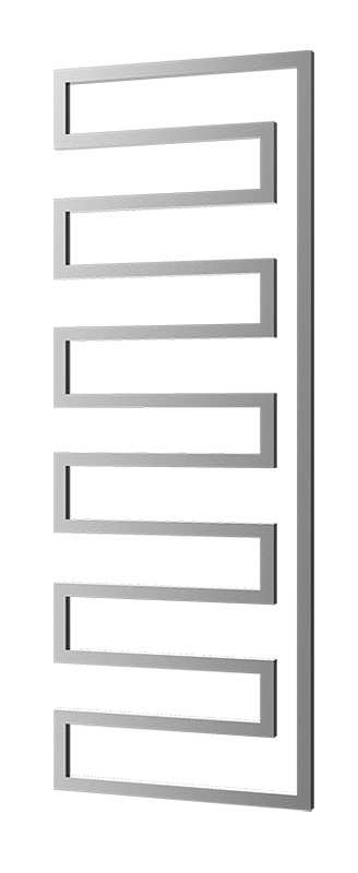Radox Essence 1570mm x 580mm stainless steel designer heated towel rail with modern geometric design