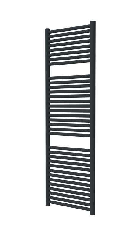 Radox Hercules 1500mm H matte black designer heated towel rail for modern bathrooms