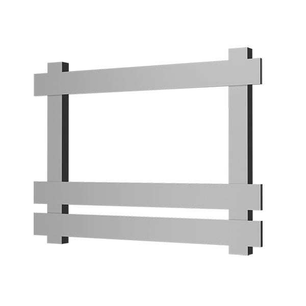 Radox Octagon 350mm H stainless steel heated towel rail with modern design