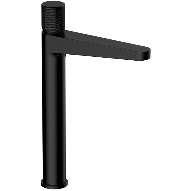 RAK Amalfi Tall Basin Mixer - Matt Black - RAKAMA3003B - TAP 'N' SHOWER