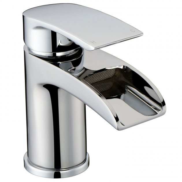 RAK Art Waterfall Curve Manual Mono Basin Mixer Tap - Chrome - RAKWFC3001
