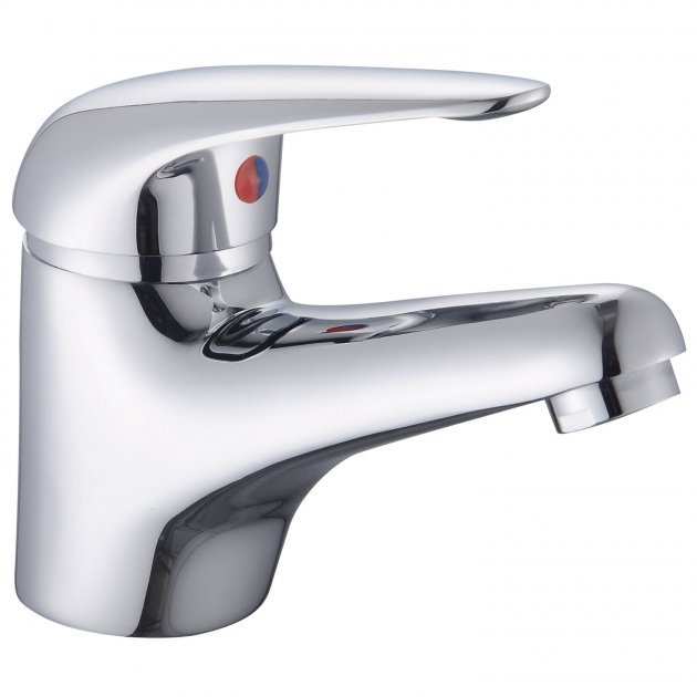 RAK Basic Deck Mounted Mono Basin Mixer Tap with Clicker Waste - Chrom