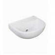 RAK Compact 0 Tap Hole Special Needs HO Cloakroom Curved Basin 380mm Wide - White - COM38BASSNHO