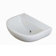RAK Compact 0 Tap Hole Special Needs HO Cloakroom Curved Basin 500mm Wide - White - COM50BASSNHO