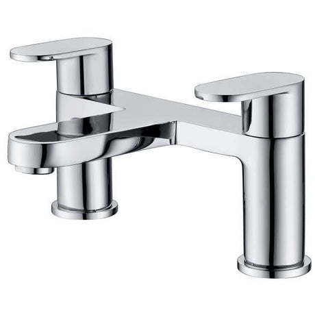 RAK Compact Modern Pillar Mounted Bath Filler Tap - Chrome - RAKCOM3004