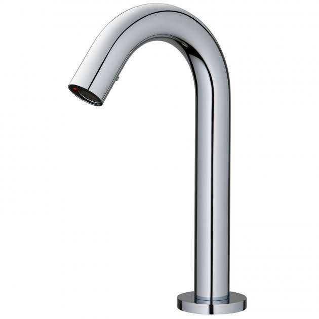 RAK Compact Modern Deck Mounted Round Beta Infra Red Basin RoundMixer Tap - Chrome - RAKCOM903C - TAP 'N' SHOWER