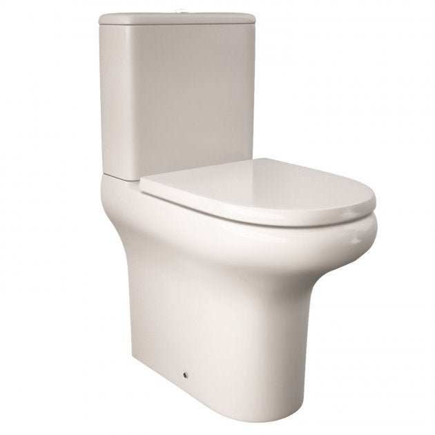 RAK Ceramics white compact close coupled dual flush cistern toilet