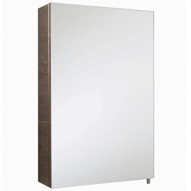 RAK Cube Wall Mounted Mirrored Bathroom Cabinet 600mm High x 400mm Wide - Stainless Steel - 12SL802 - TAP 'N' SHOWER