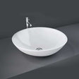 RAK Diana Modern 0 Tap Hole Sit-On Countertop Basin 420mm Wide - White - DIANAM