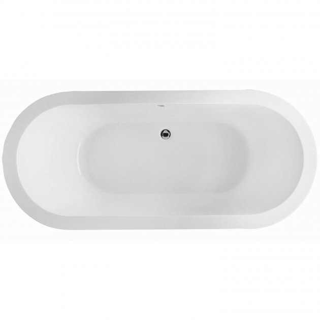 RAK DKM Double Ended Oval Bath 1800mm High x 800mm Wide - Acrylic - NDKMBATH - TAP 'N' SHOWER