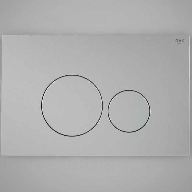 RAK Ecofix Modern Round Dual Flush Plates - White  - FSRAKPPL003
